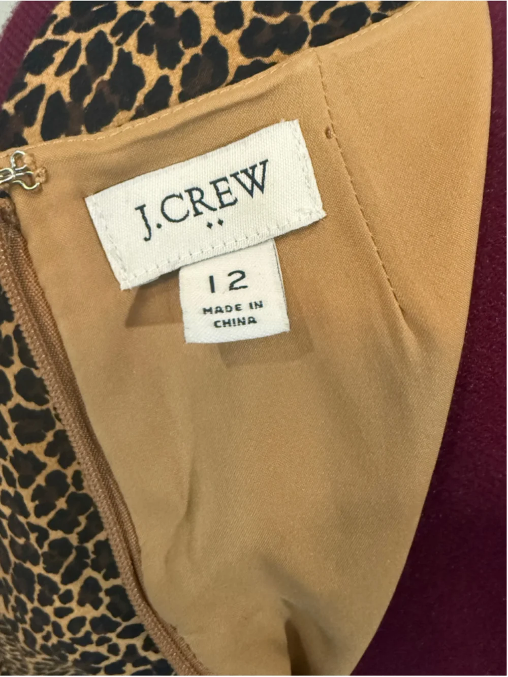 J. Crew Leopard Sheath Dress Fall 12